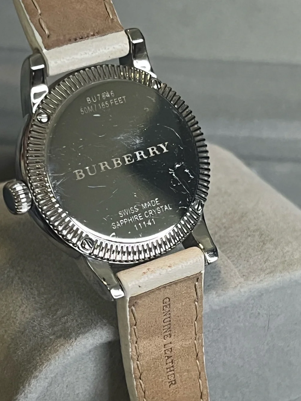 Burberry Utilitarian Double Wrap Leather Watch BU7846